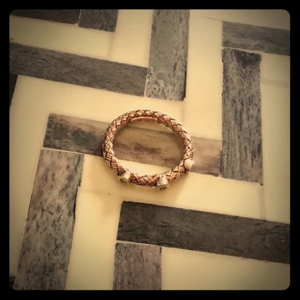 Meshmerise 18K Rose Vermeil Diamond Mesh Ring